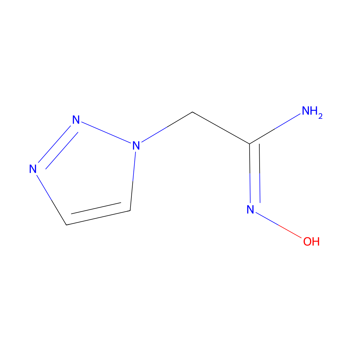 N-hydroxy-2-(1H-1,2,3-triazol-1-yl)ethanimidamide molecular structure, CAS 2225144-97-6