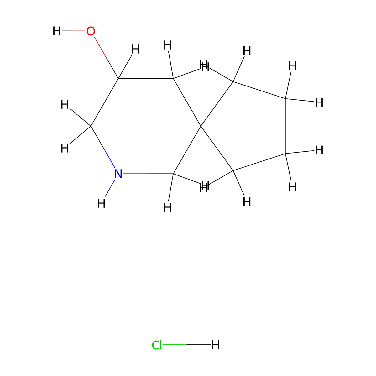 7-Azaspiro[4.5]decan-9-ol hydrochloride molecular structure, CAS 2225146-26-7