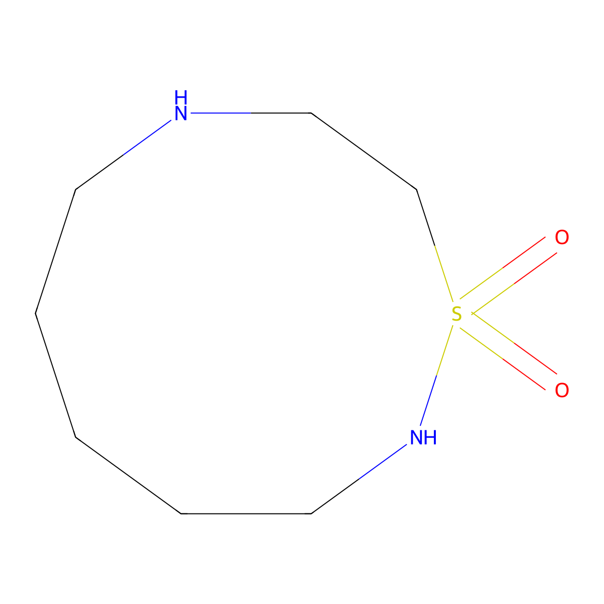 1lambda6,2,8-Thiadiazecane-1,1-dione molecular structure, CAS 2225146-36-9