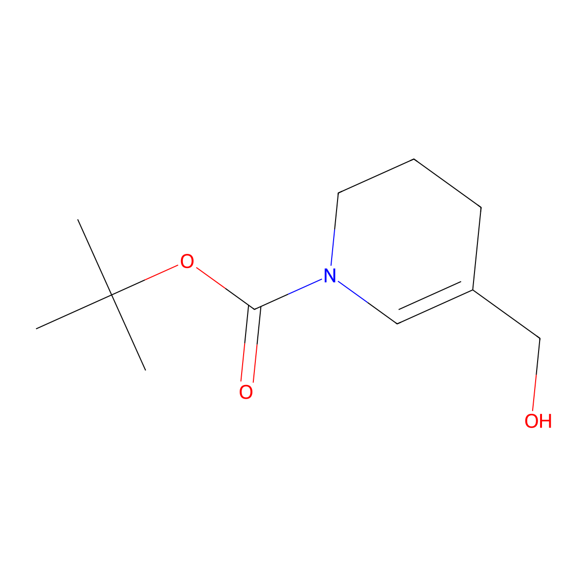 Tert-butyl 5-(hydroxymethyl)-1,2,3,4-tetrahydropyridine-1-carboxylate molecular structure, CAS 2225146-90-5