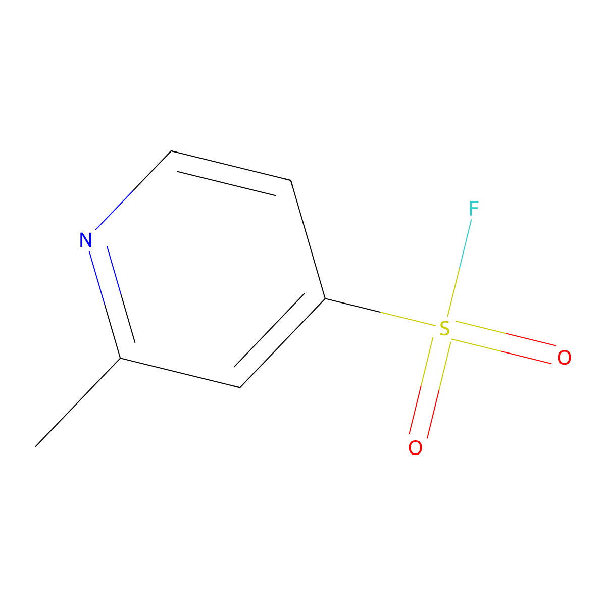2-Methylpyridine-4-sulfonyl fluoride molecular structure, CAS 2225147-14-6