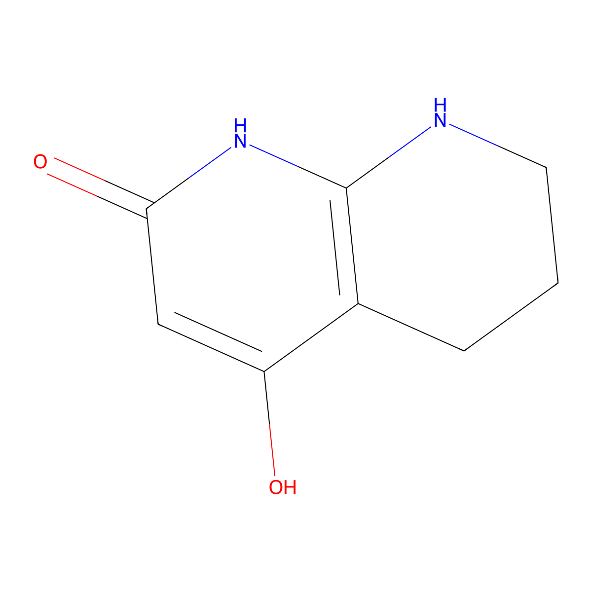 5,6,7,8-Tetrahydro-1,8-naphthyridine-2,4-diol molecular structure, CAS 2225147-26-0