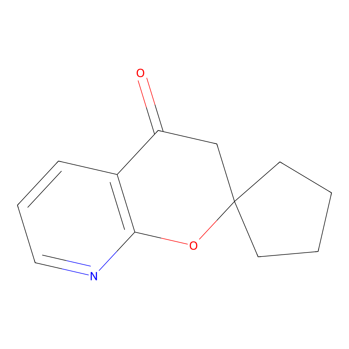 3',4'-Dihydrospiro[cyclopentane-1,2'-pyrano[2,3-b]pyridine]-4'-one molecular structure, CAS 2225147-30-6