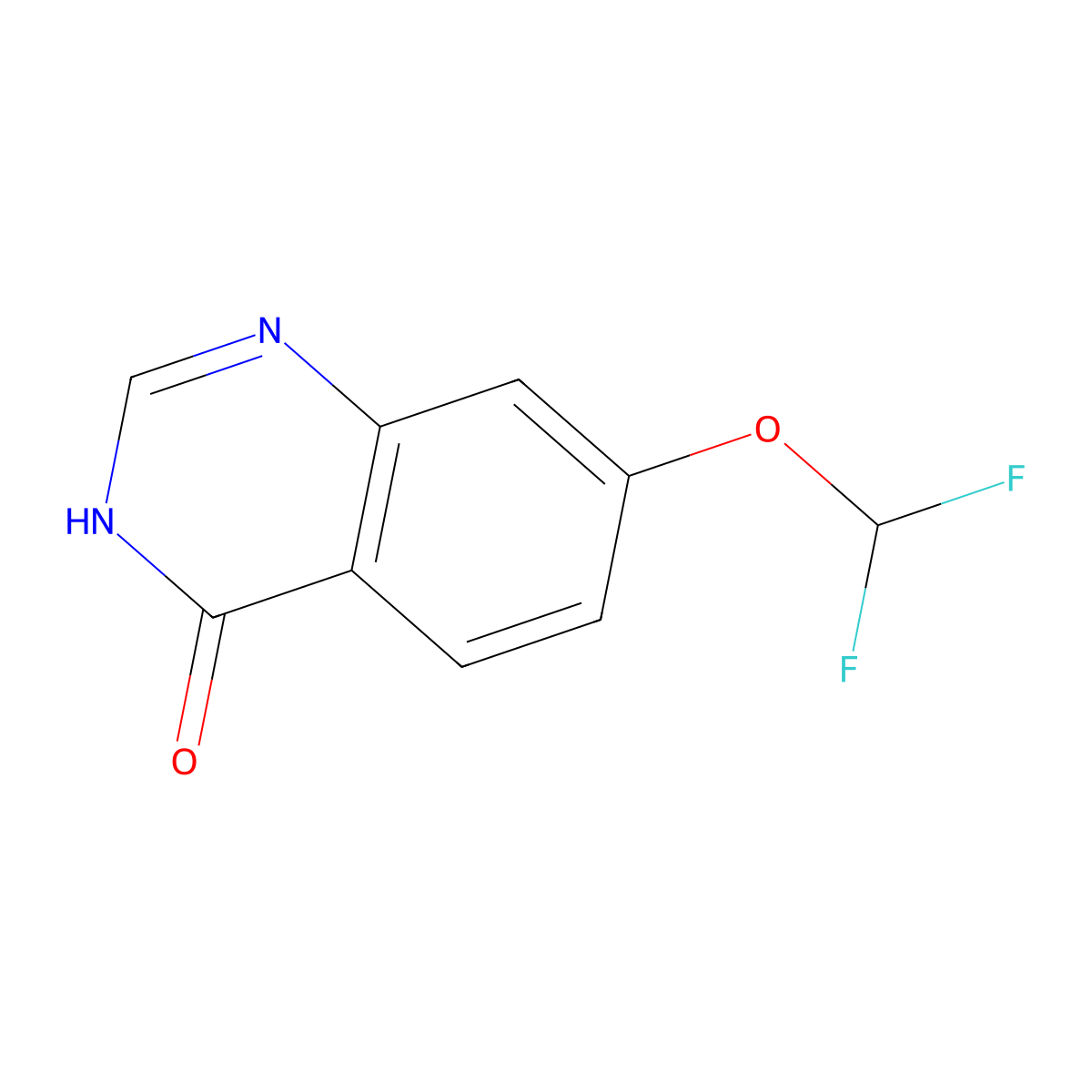 7-(Difluoromethoxy)-3,4-dihydroquinazolin-4-one molecular structure, CAS 2225147-32-8