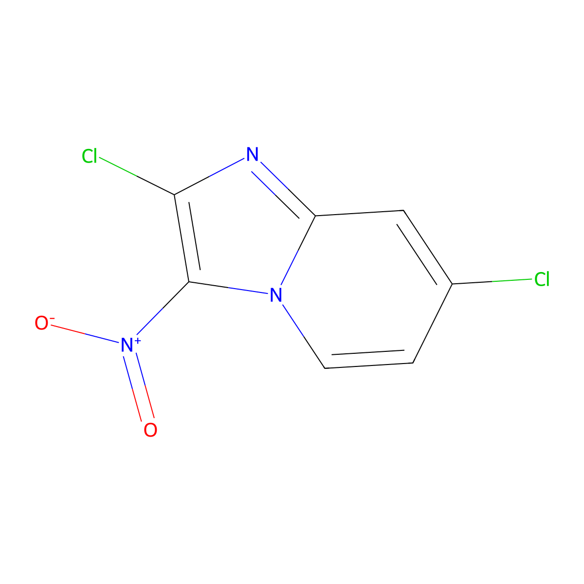 2,7-Dichloro-3-nitroimidazo[1,2-a]pyridine molecular structure, CAS 2225147-58-8
