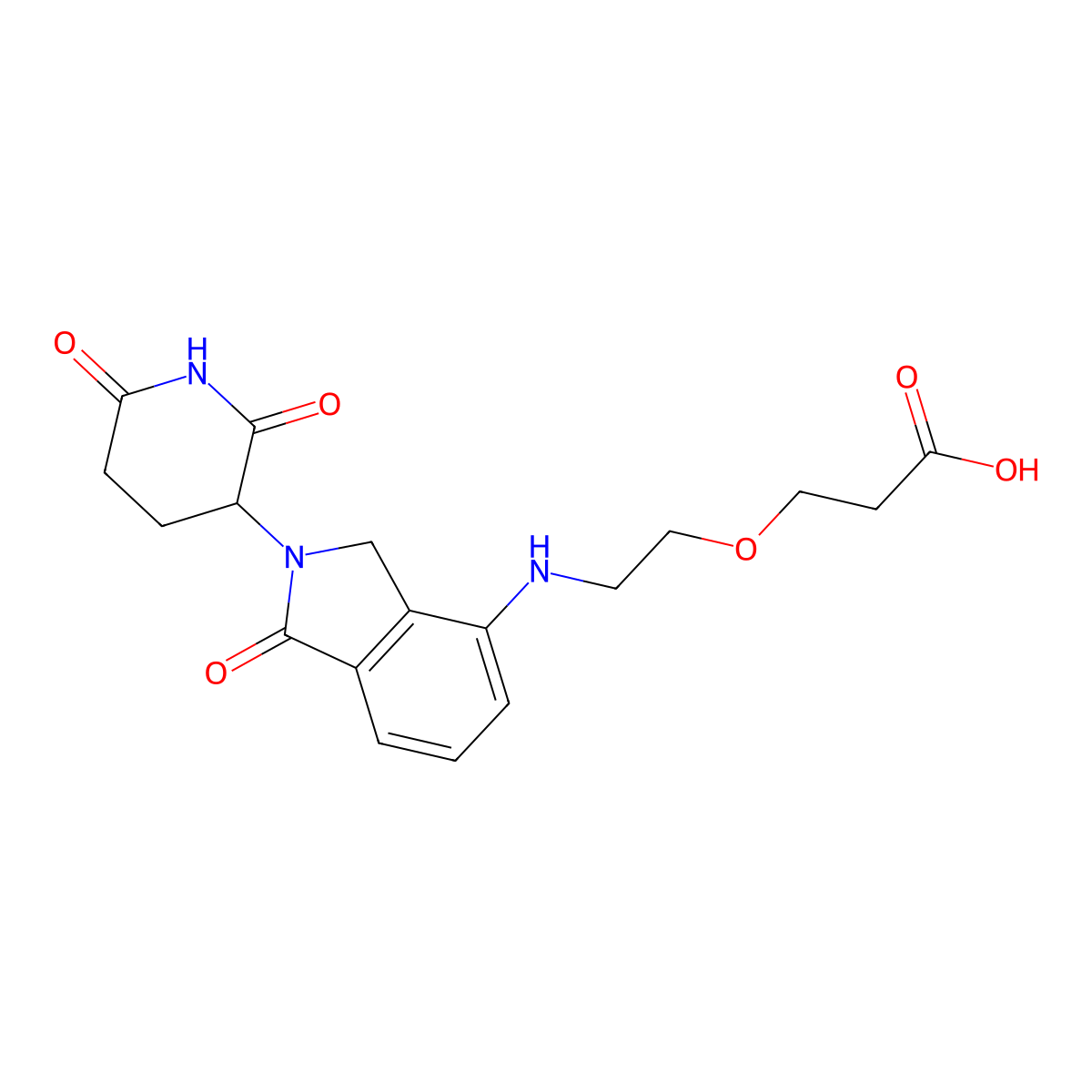 Lenalidomide-PEG1-C2-acid molecular structure, CAS 2225148-47-8
