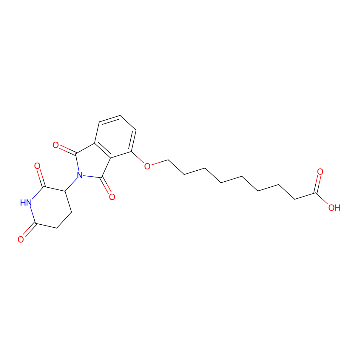Thalidomide-O-C8-COOH molecular structure, CAS 2225148-51-4