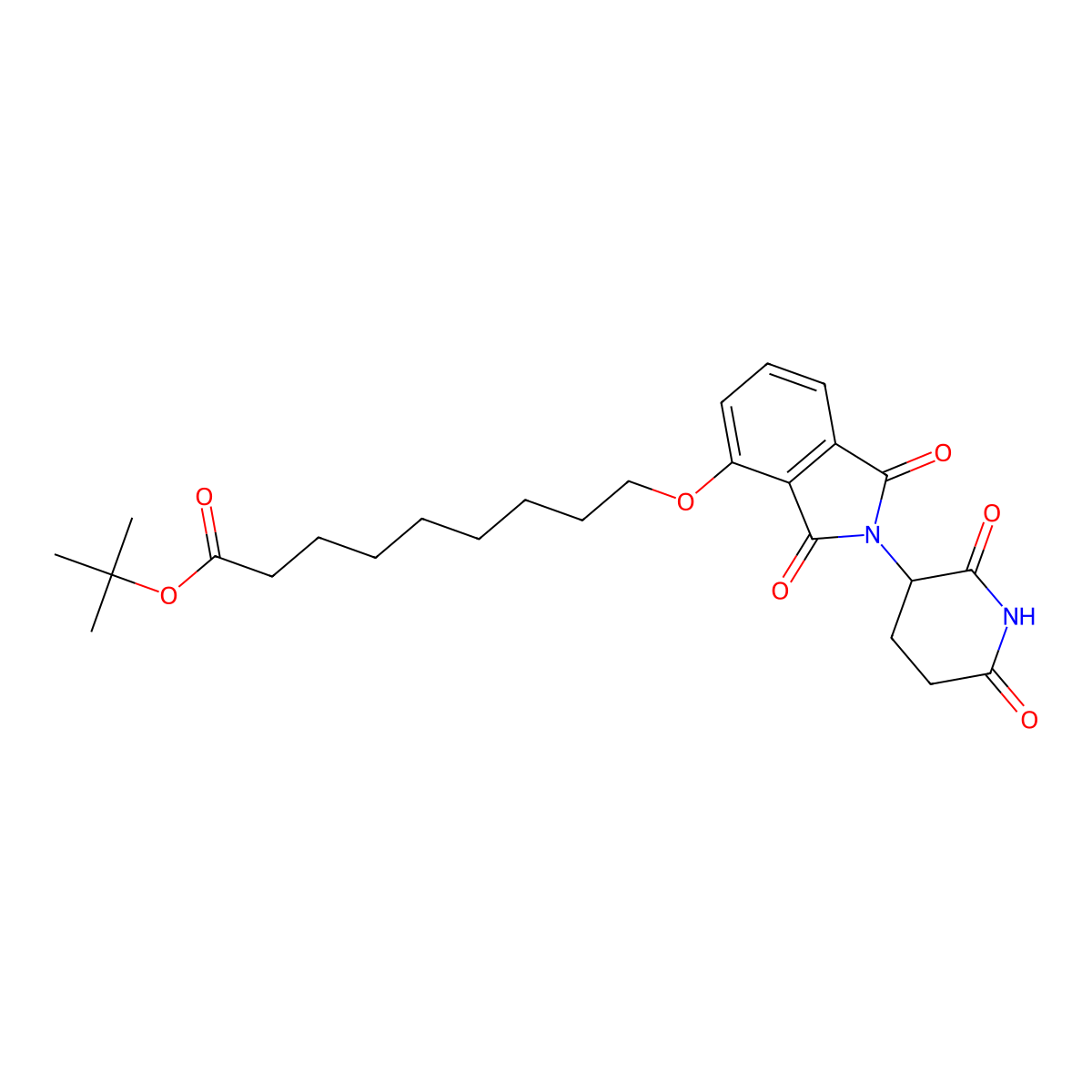 Thalidomide-O-C8-Boc molecular structure, CAS 2225148-52-5
