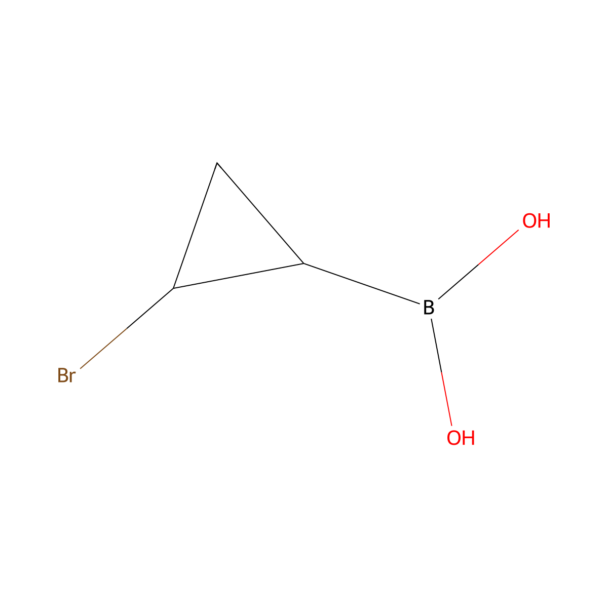 (2-Bromocyclopropyl)boronic acid molecular structure, CAS 2225151-71-1