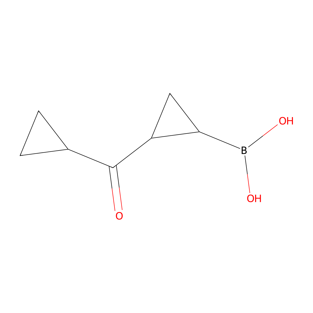 (2-(Cyclopropanecarbonyl)cyclopropyl)boronic acid molecular structure, CAS 2225152-57-6