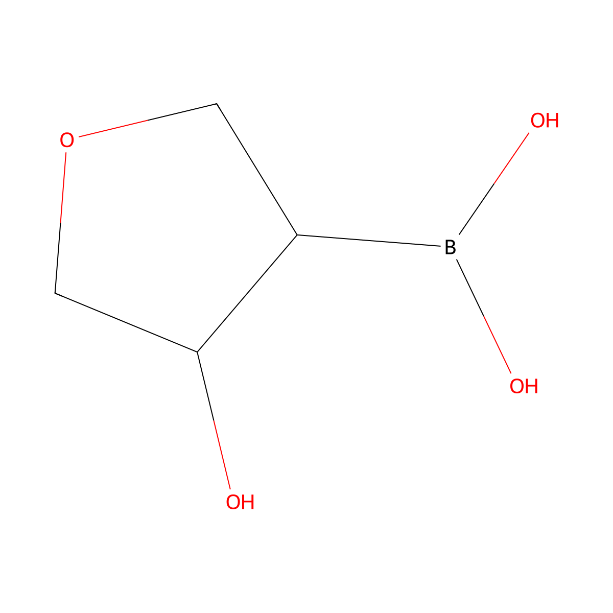 (4-Hydroxytetrahydrofuran-3-yl)boronic acid molecular structure, CAS 2225152-97-4