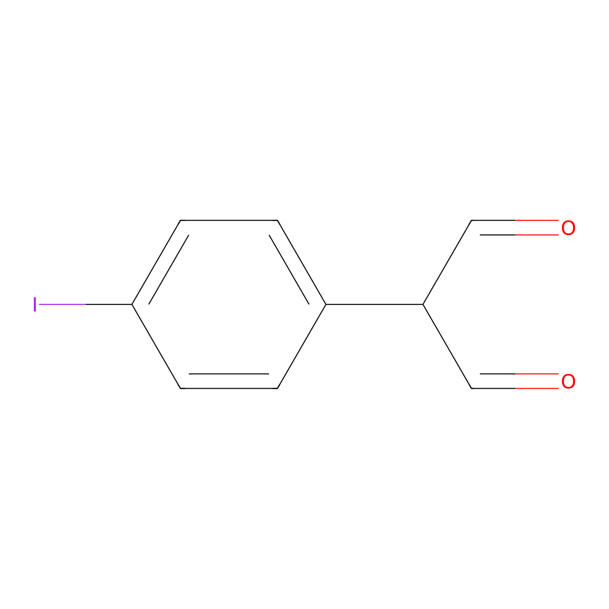 2-(4-Iodophenyl)propanedial molecular structure, CAS 2225153-61-5