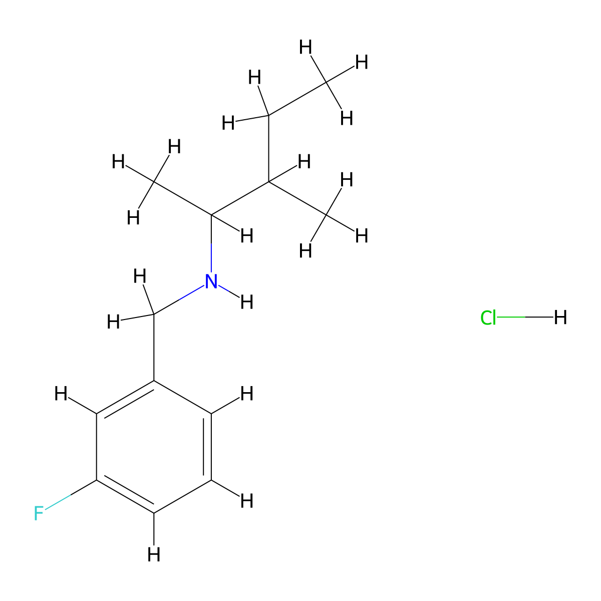 [(3-Fluorophenyl)methyl](3-methylpentan-2-yl)amine hydrochloride molecular structure, CAS 2225154-26-5