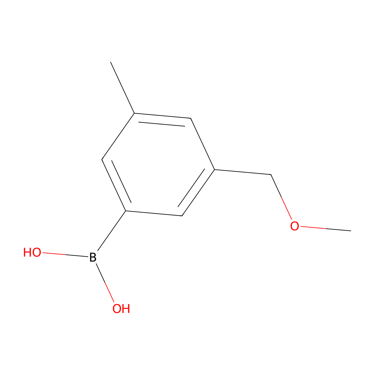(3-(Methoxymethyl)-5-methylphenyl)boronic acid molecular structure, CAS 2225155-68-8
