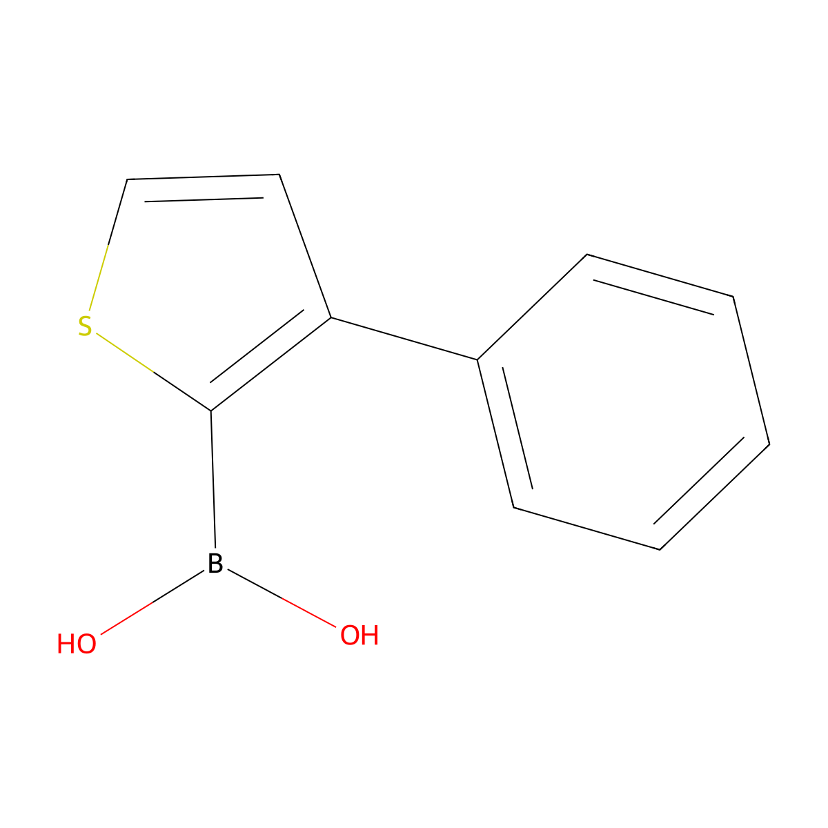 (3-Phenylthiophen-2-yl)boronic acid molecular structure, CAS 2225155-73-5