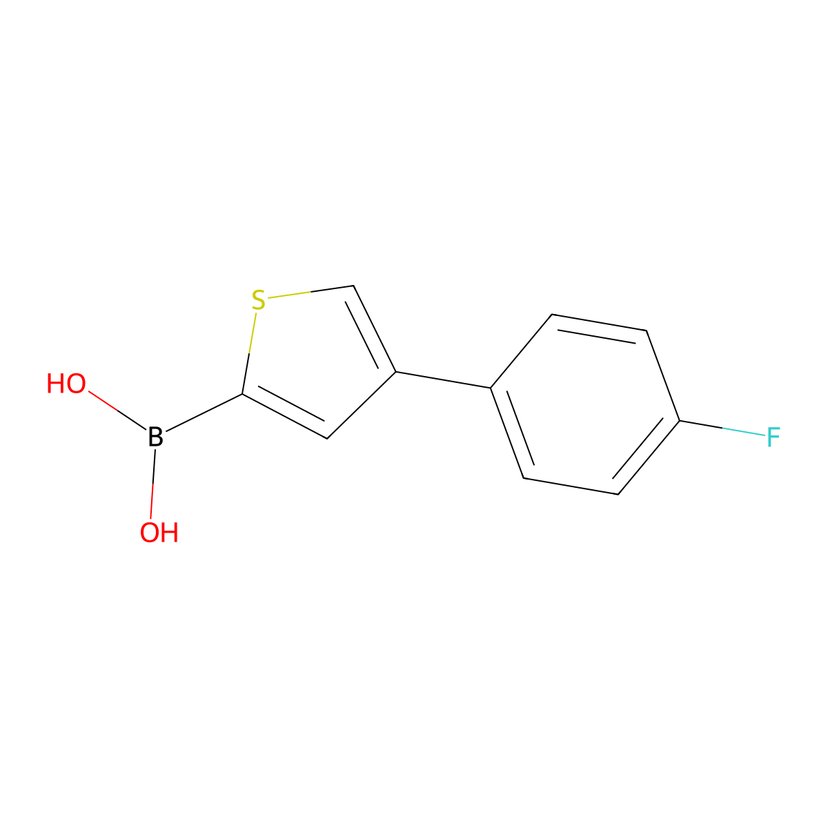 (4-(4-Fluorophenyl)thiophen-2-yl)boronic acid molecular structure, CAS 2225169-65-1