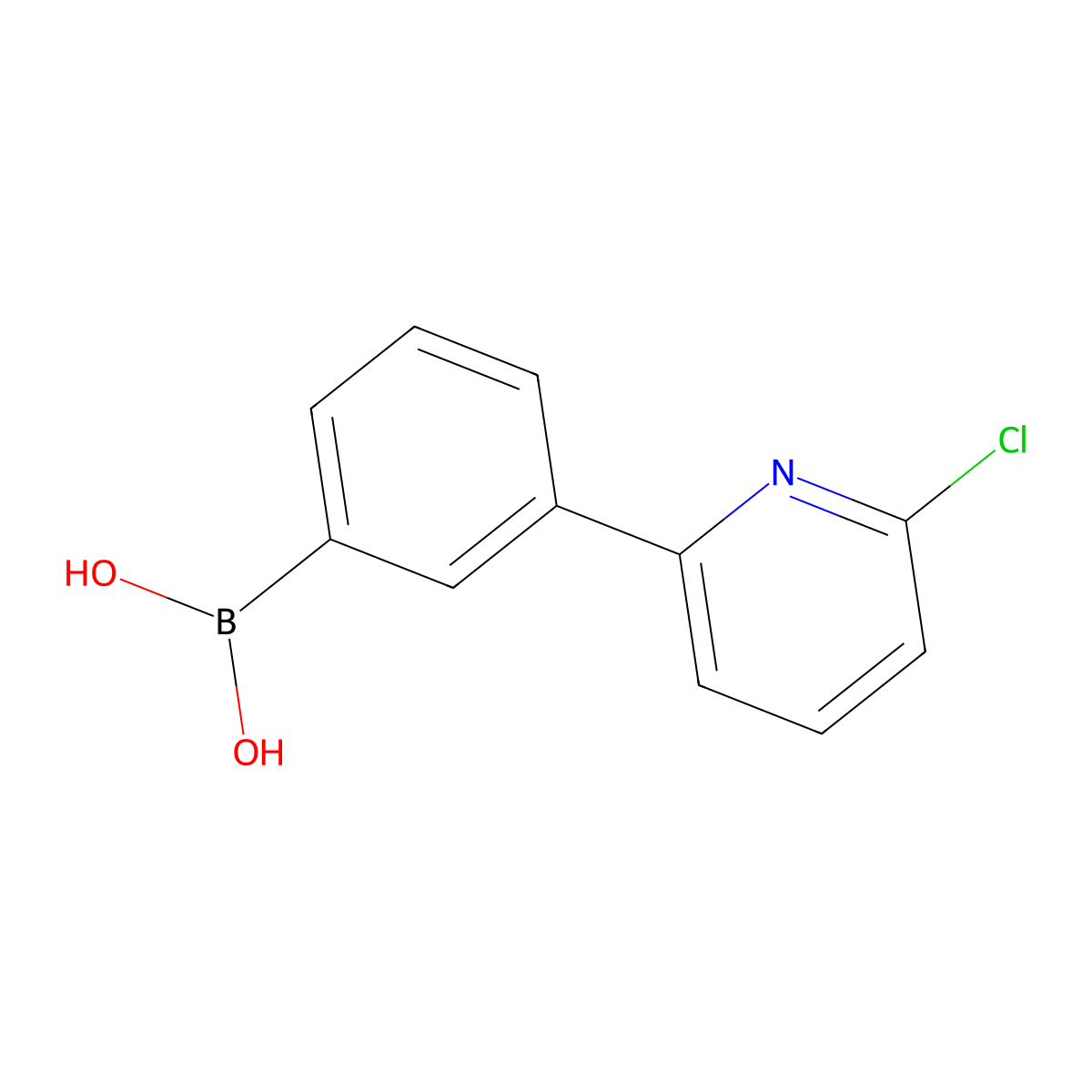(3-(6-Chloropyridin-2-yl)phenyl)boronic acid molecular structure, CAS 2225170-50-1