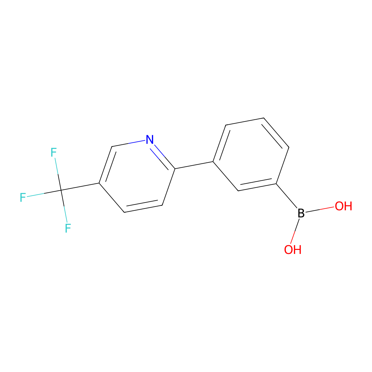 (3-(5-(Trifluoromethyl)pyridin-2-yl)phenyl)boronic acid molecular structure, CAS 2225172-15-4