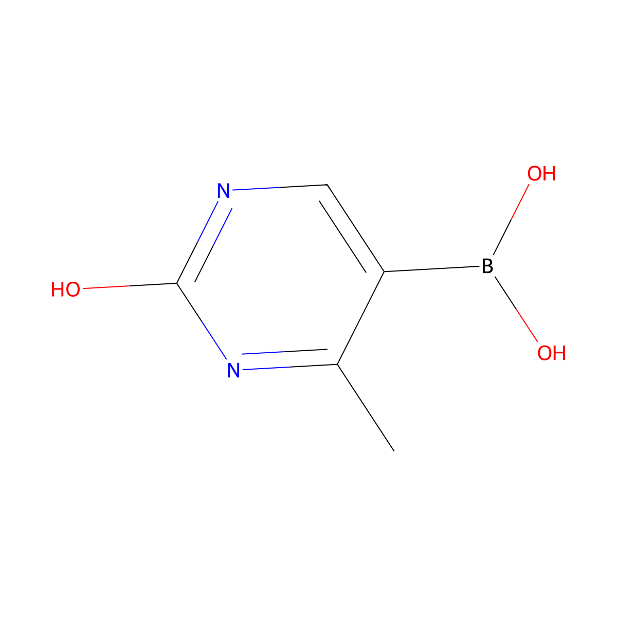 (2-Hydroxy-4-methylpyrimidin-5-yl)boronic acid molecular structure, CAS 2225172-28-9