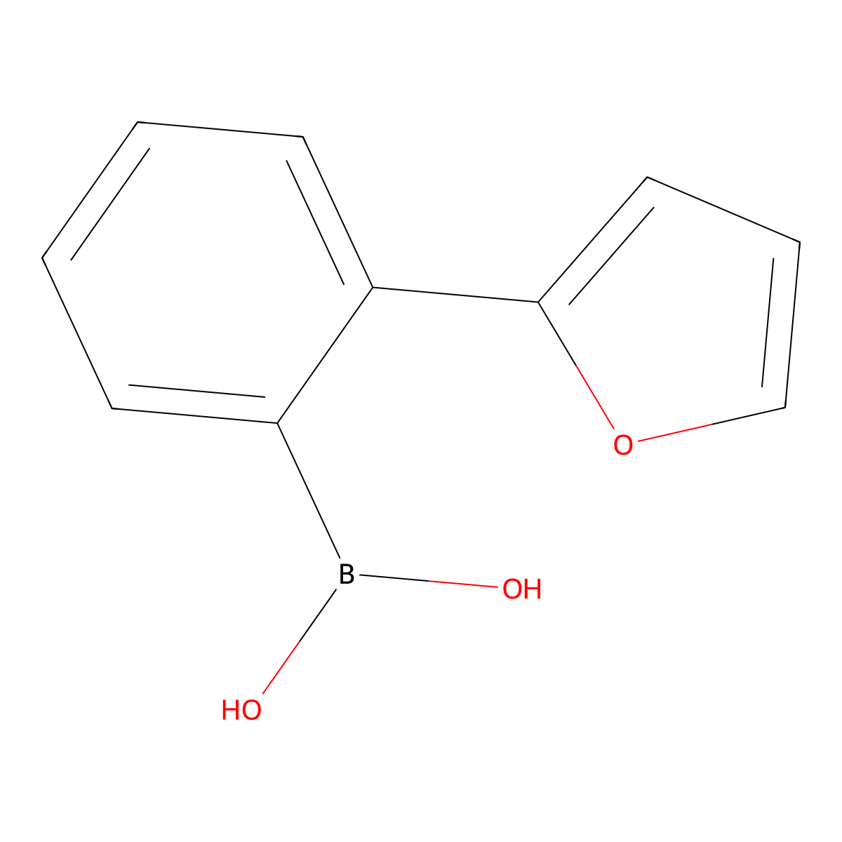 2-(2-Furyl)phenylboronic acid molecular structure, CAS 2225173-09-9