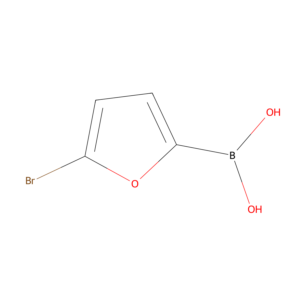 (5-Bromofuran-2-yl)boronic acid molecular structure, CAS 2225173-42-0