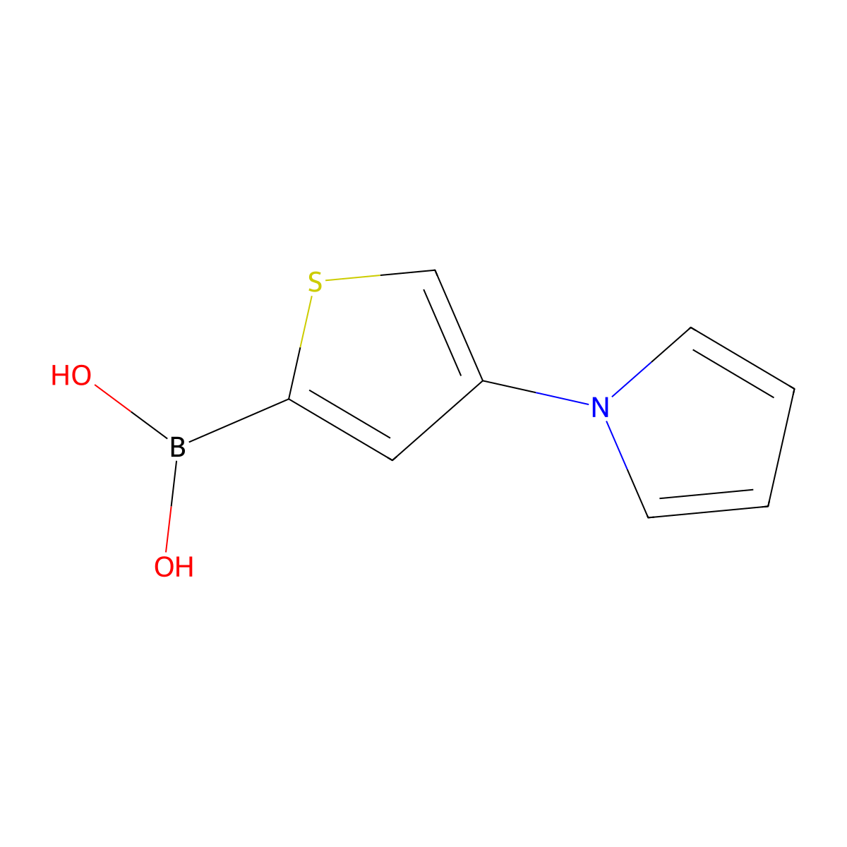 (4-(1H-Pyrrol-1-yl)thiophen-2-yl)boronic acid molecular structure, CAS 2225174-02-5