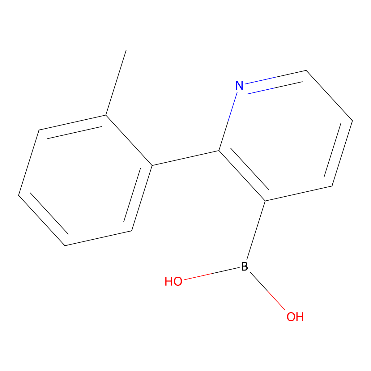 2-(2-Tolyl)pyridine-3-boronic acid molecular structure, CAS 2225174-33-2
