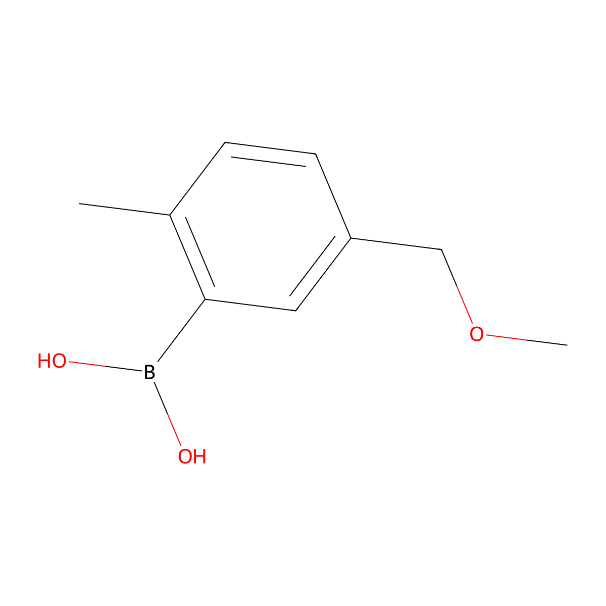 5-(Methoxymethyl)-2-methylphenylboronic acid molecular structure, CAS 2225175-74-4