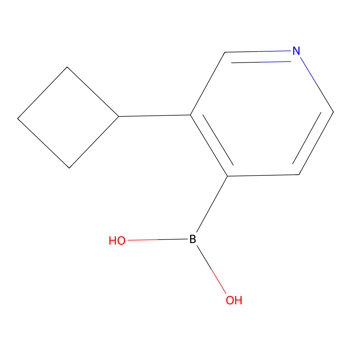 (3-Cyclobutylpyridin-4-yl)boronic acid molecular structure, CAS 2225176-92-9
