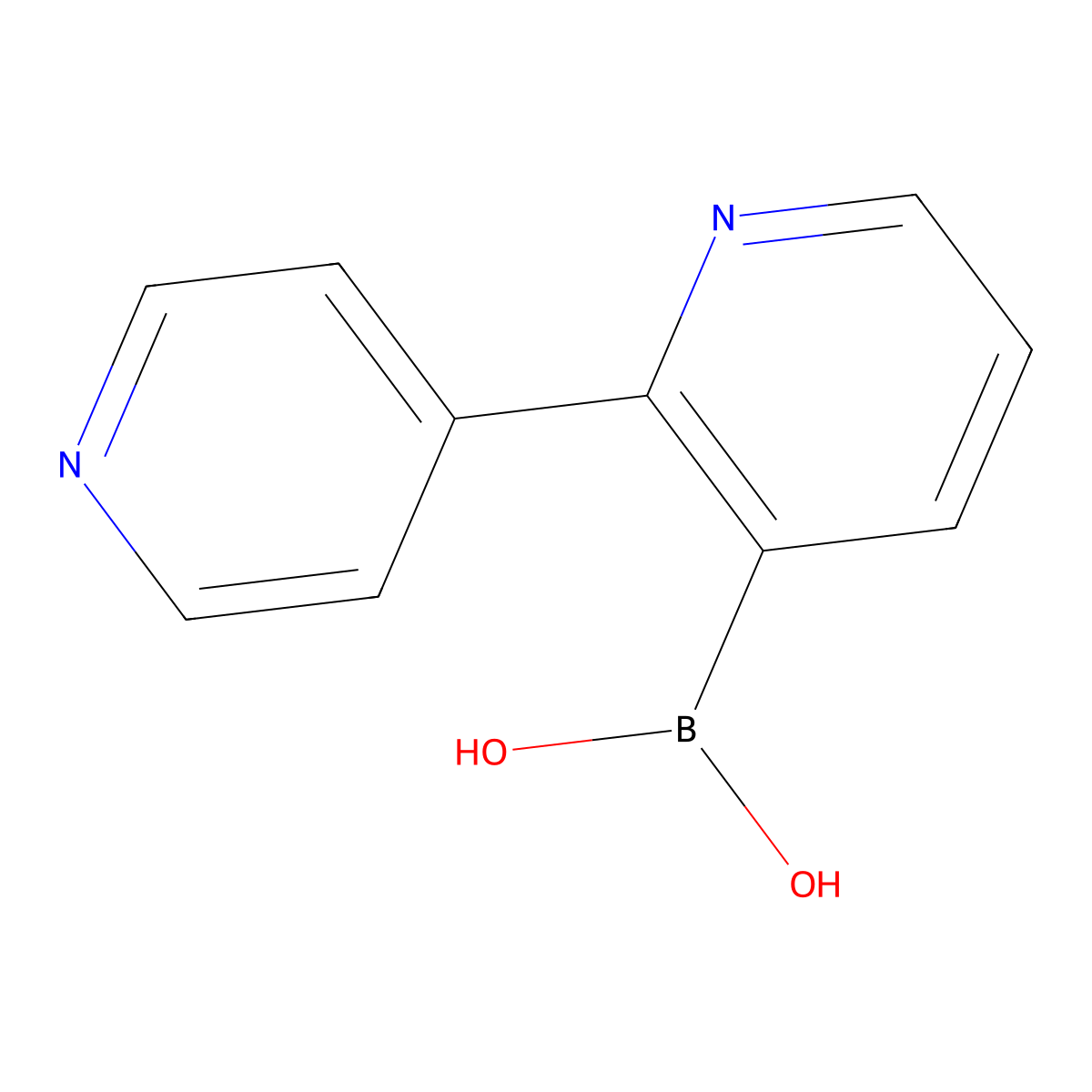 2,4'-Bipyridine-3-boronic acid molecular structure, CAS 2225177-91-1