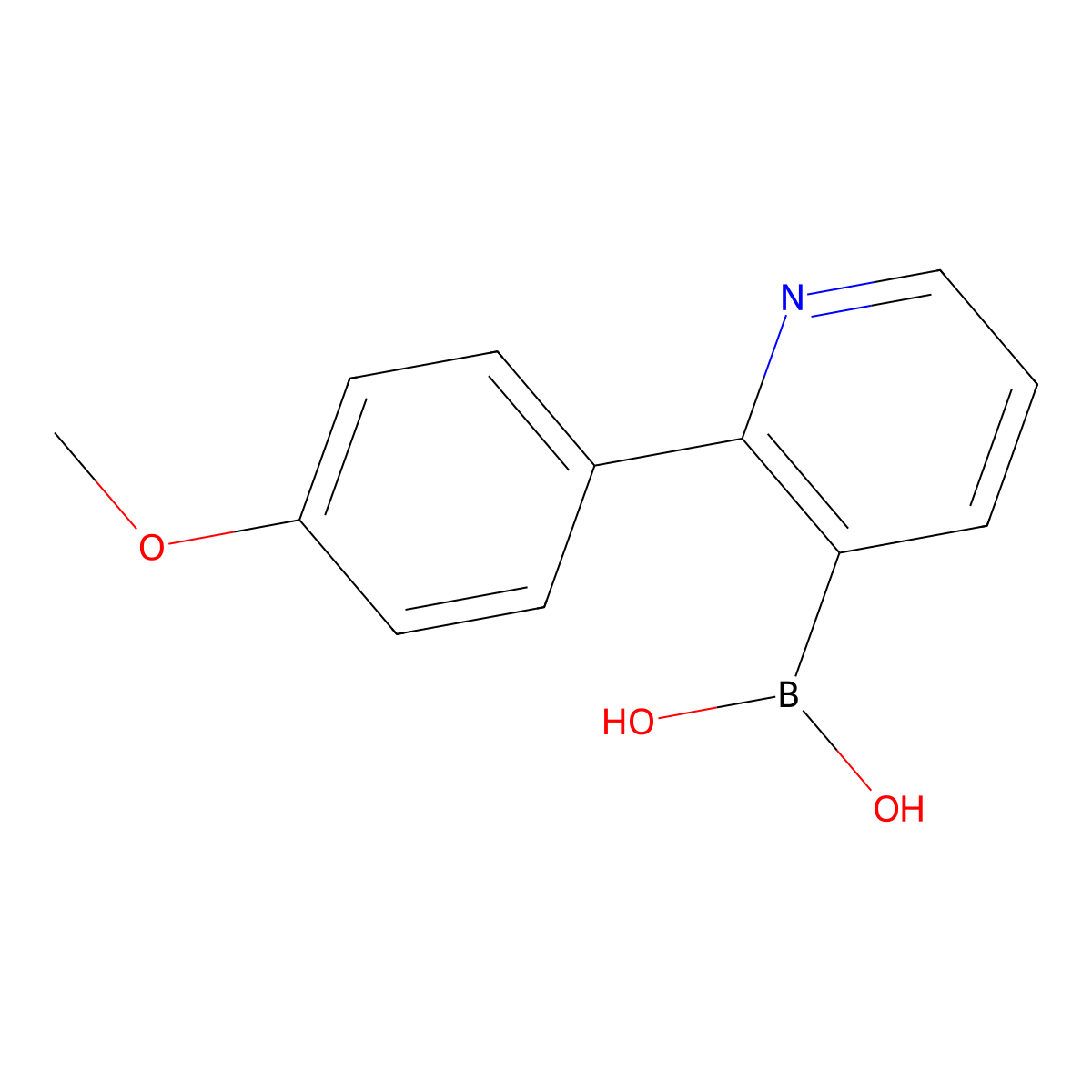 2-(4-Methoxyphenyl)pyridine-3-boronic acid molecular structure, CAS 2225177-98-8