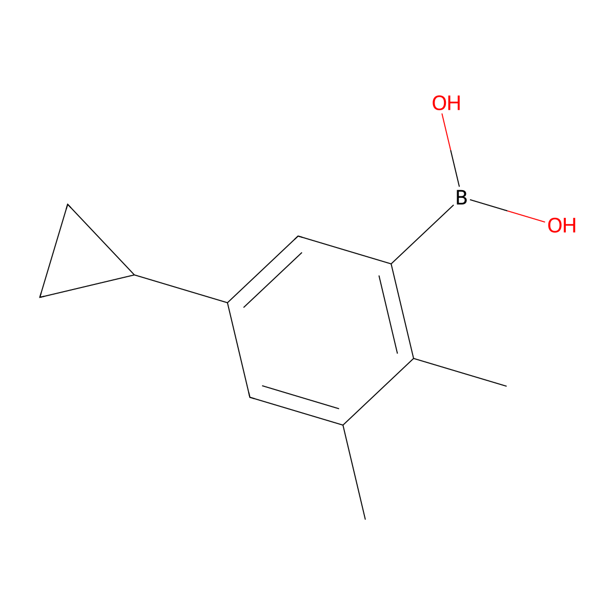 (5-Cyclopropyl-2,3-dimethylphenyl)boronic acid molecular structure, CAS 2225178-53-8