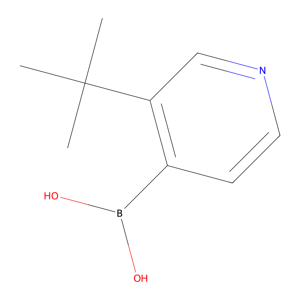 3-(tert-Butyl)pyridine-4-boronic acid molecular structure, CAS 2225178-98-1