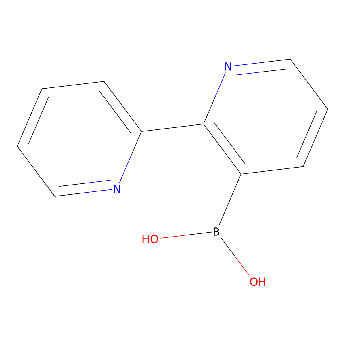 2,2'-Bipyridine-3-boronic acid molecular structure, CAS 2225180-22-1