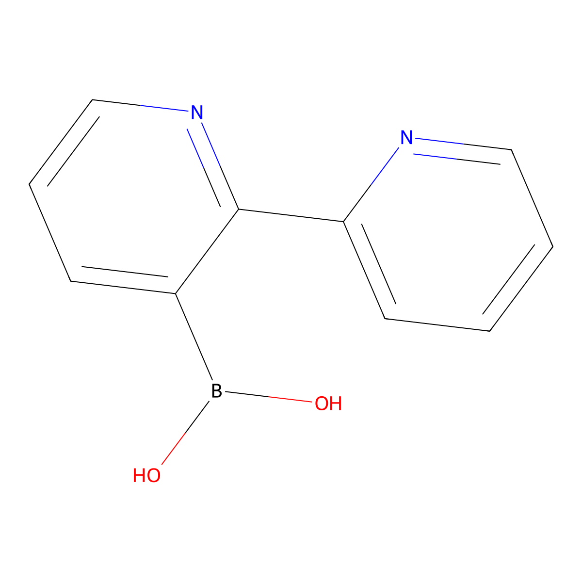 2,2'-Bipyridine-3-boronic acid molecular structure, CAS 2225180-22-1