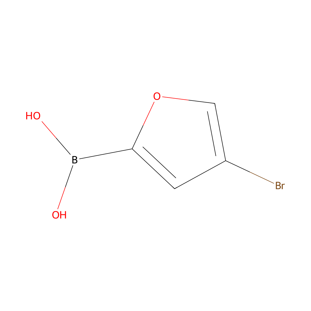 (4-Bromofuran-2-yl)boronic acid molecular structure, CAS 2225180-28-7