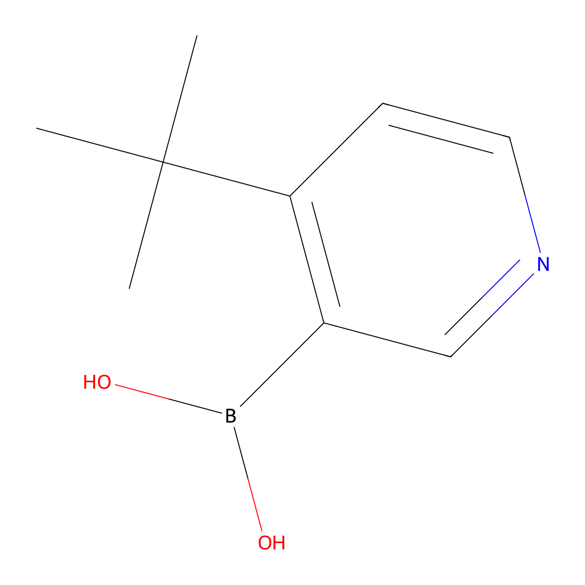 4-(tert-Butyl)pyridine-3-boronic acid molecular structure, CAS 2225180-70-9
