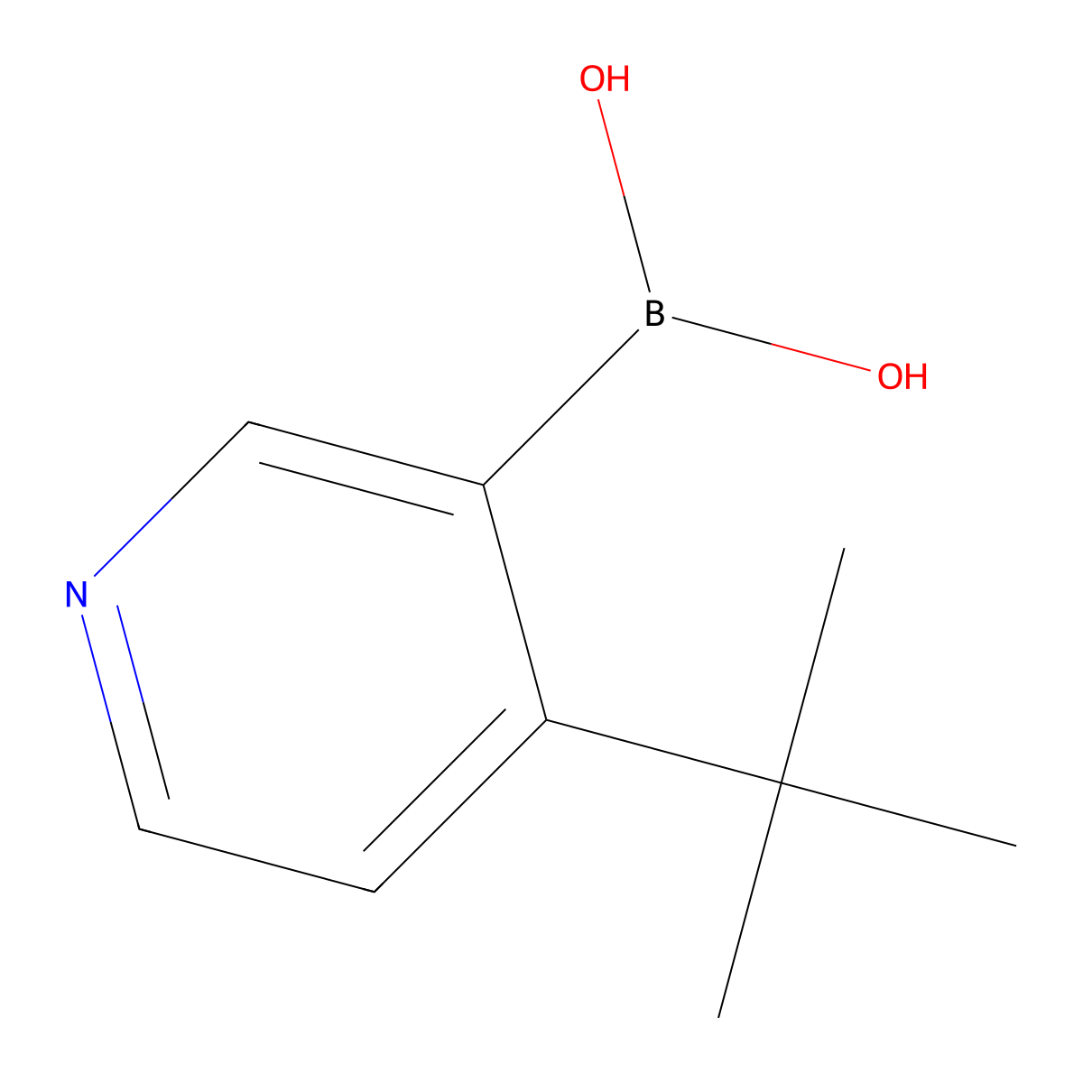 4-(tert-Butyl)pyridine-3-boronic acid molecular structure, CAS 2225180-70-9