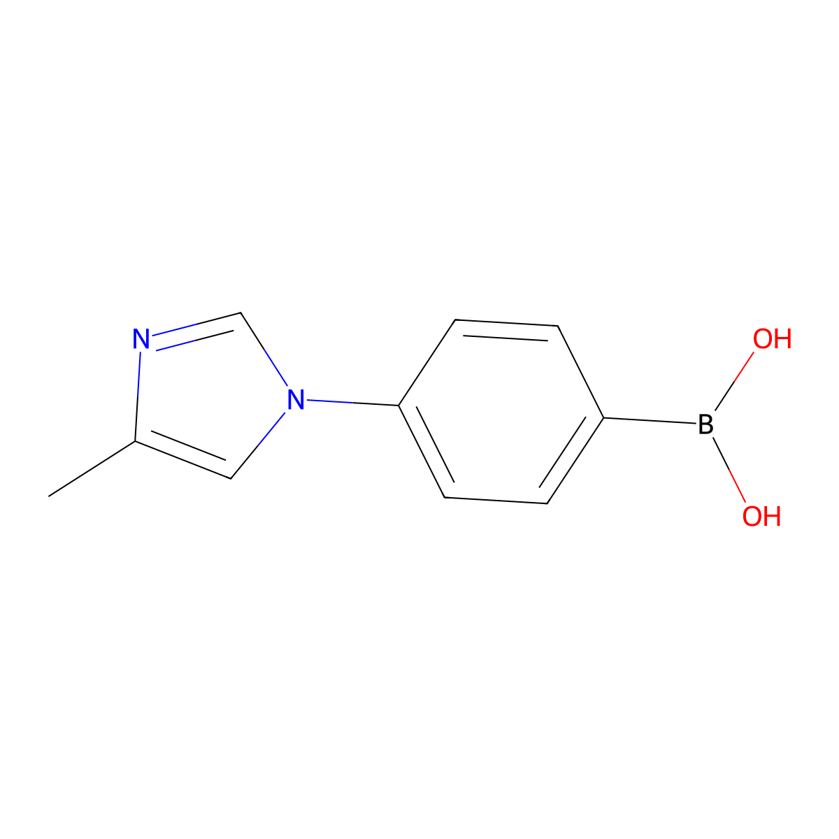 4-(4-Methylimidazol-1-yl)phenylboronic acid molecular structure, CAS 2225181-17-7