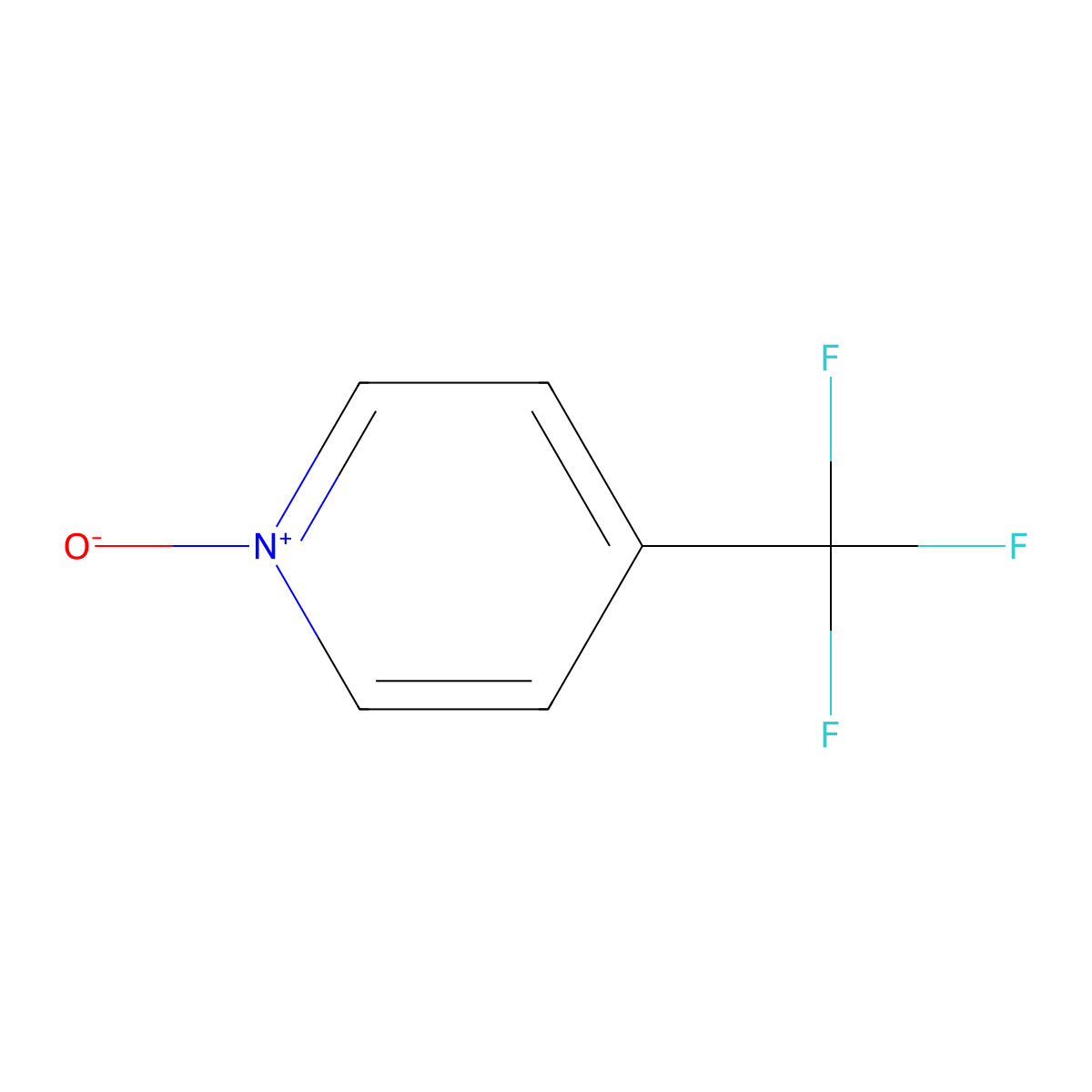 Pyridine, 4-(trifluoromethyl)-, 1-oxide molecular structure, CAS 22253-59-4