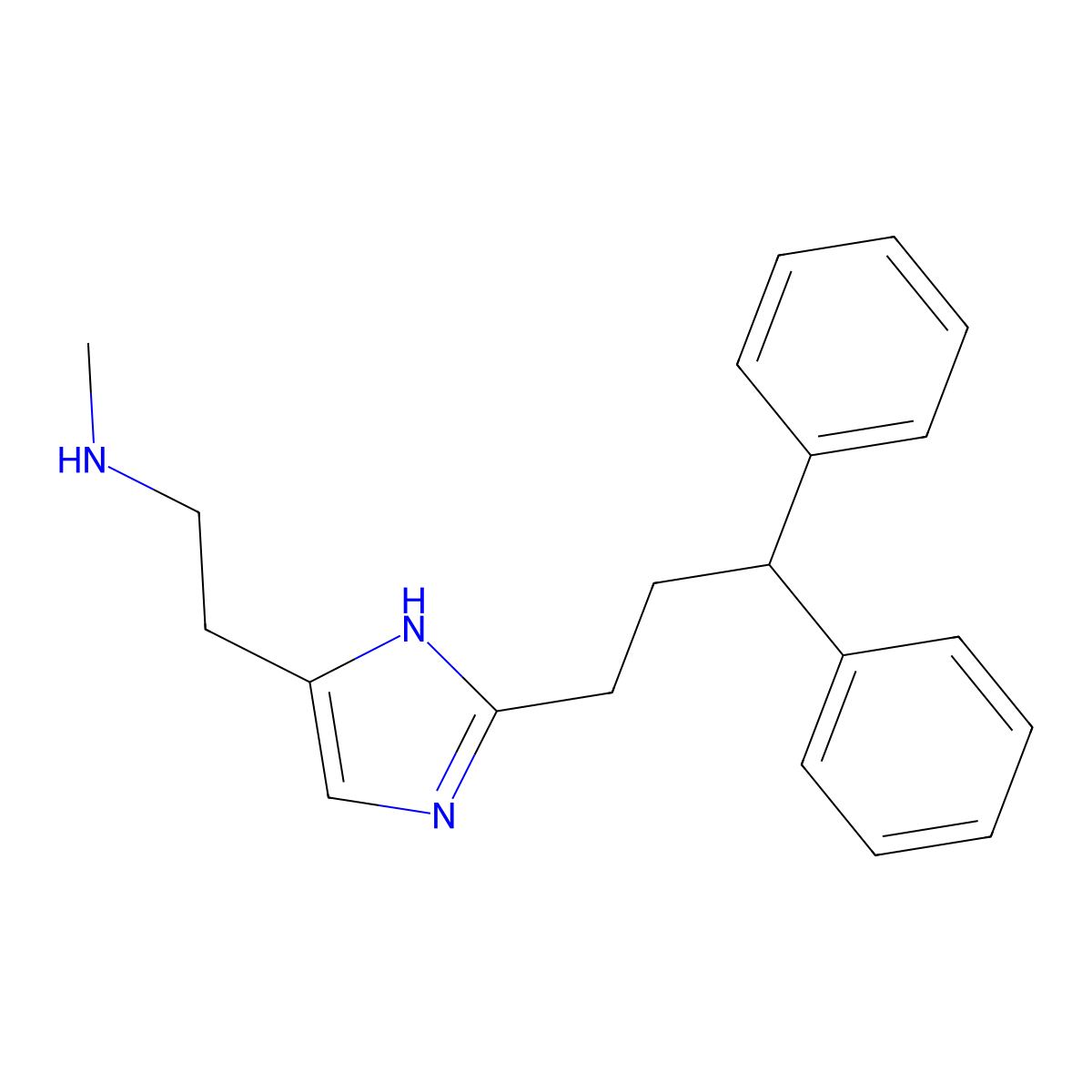 Methylhistaprodifen molecular structure, CAS 222545-63-3