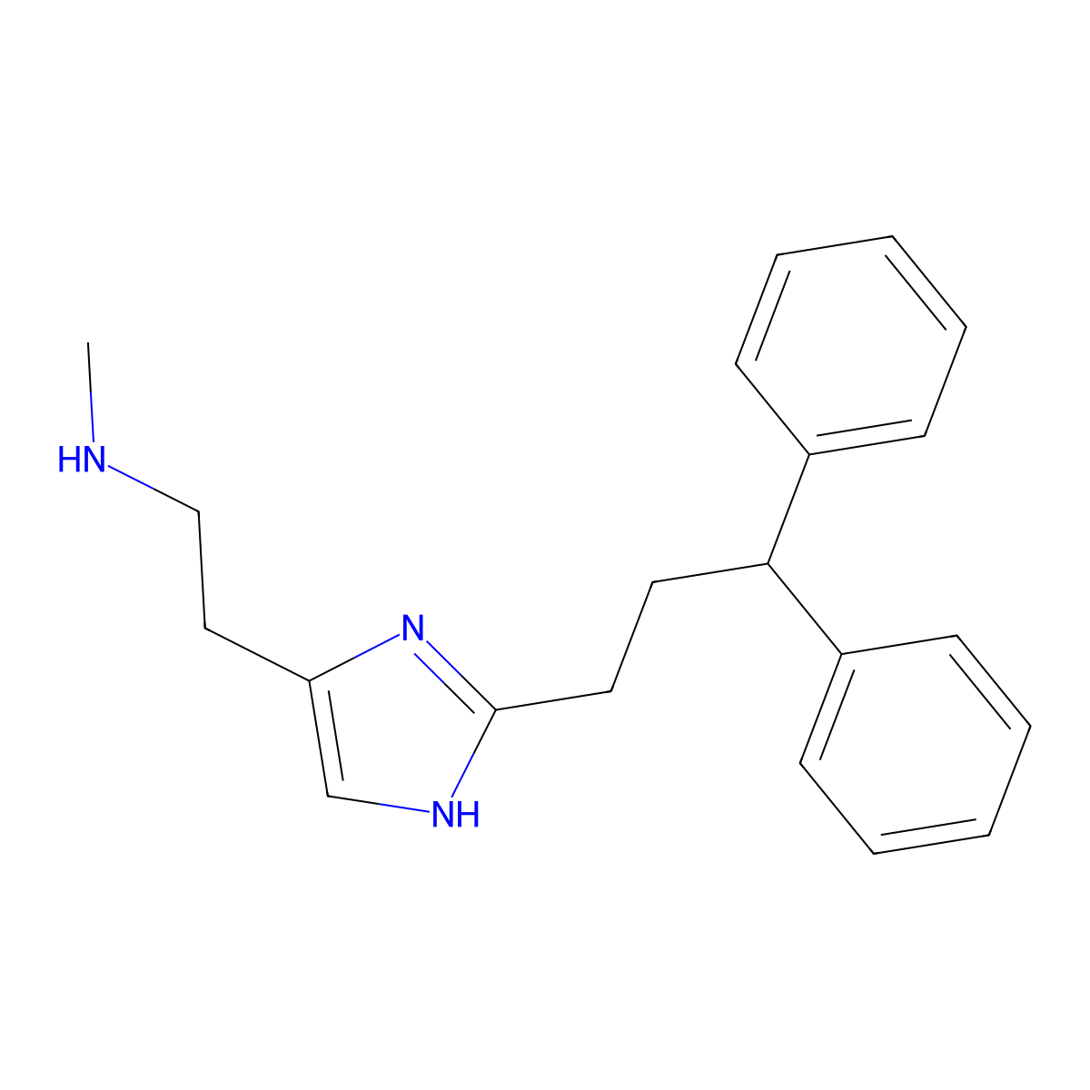 Methylhistaprodifen molecular structure, CAS 222545-63-3