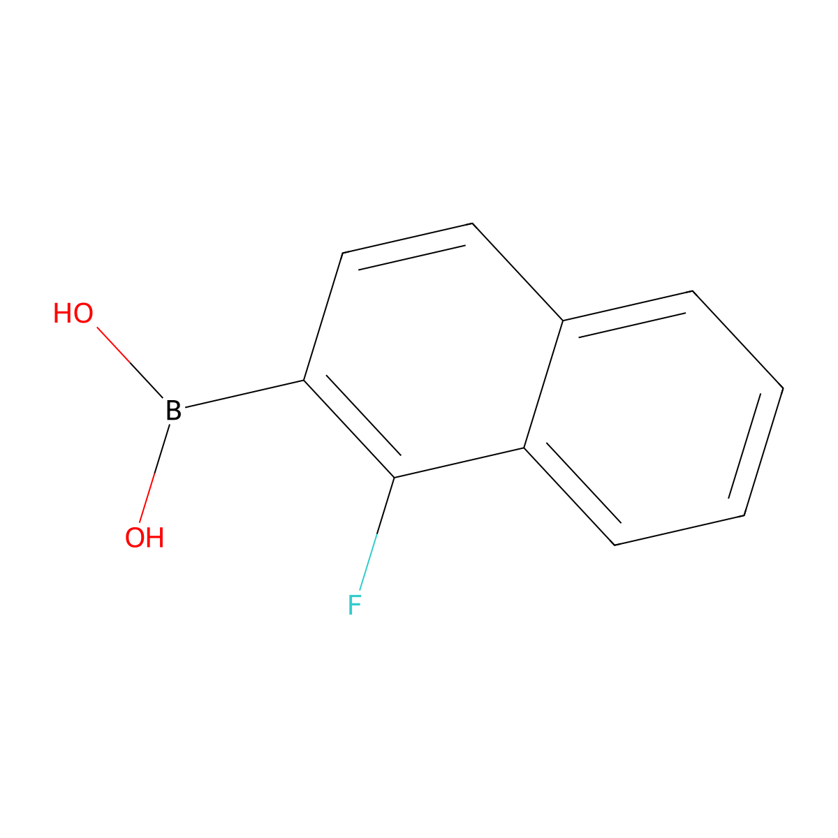 (1-Fluoronaphthalen-2-yl)boronic acid molecular structure, CAS 222547-67-3