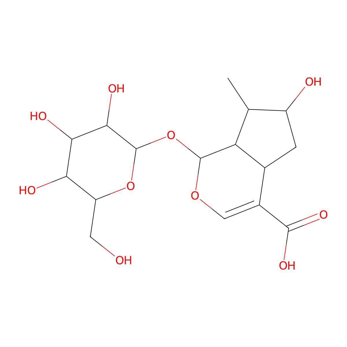 Loganic Acid molecular structure, CAS 22255-40-9
