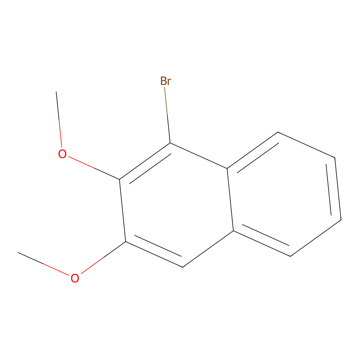 1-Bromo-2,3-dimethoxynaphthalene molecular structure, CAS 222555-02-4