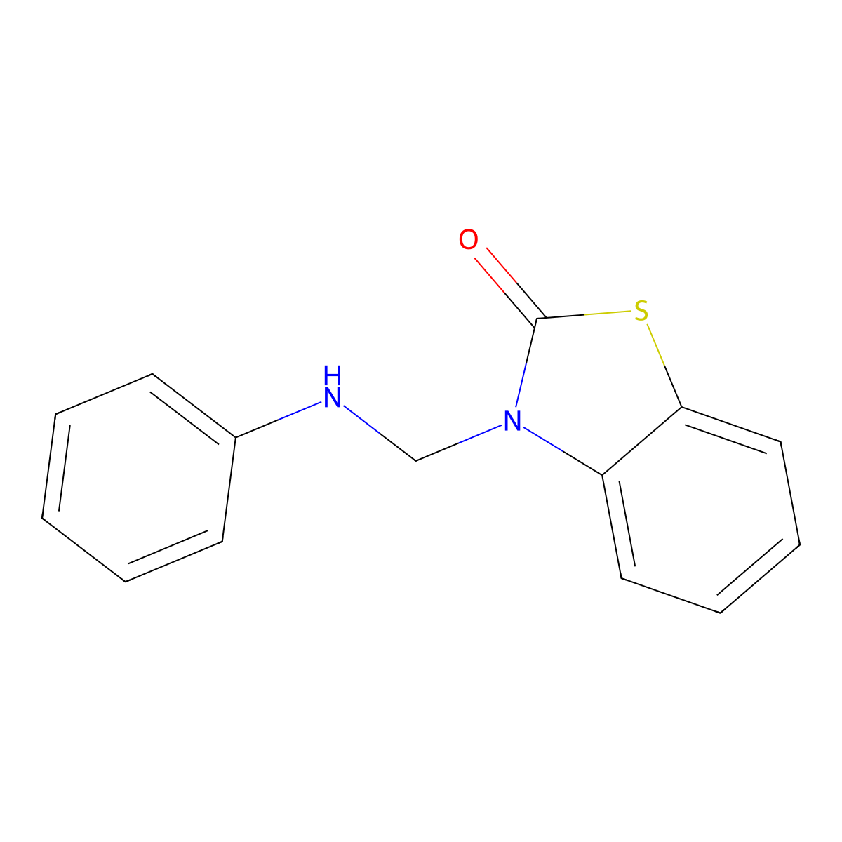 3-[(Phenylamino)methyl]-1,3-benzothiazol-2(3h)-one molecular structure, CAS 22258-65-7