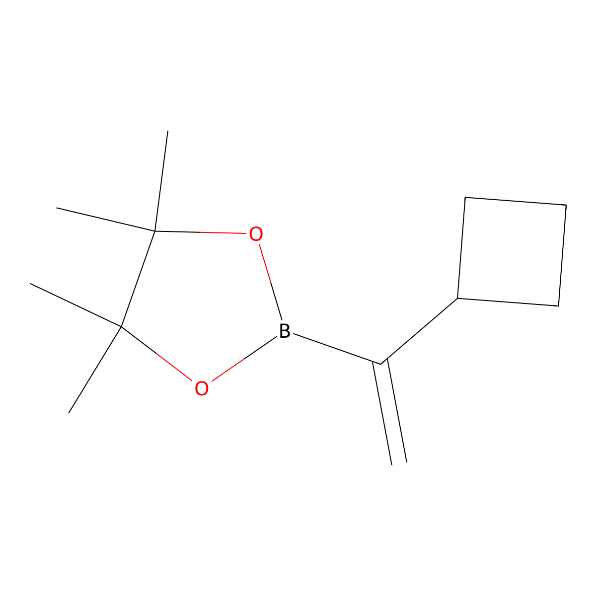 2-(1-Cyclobutylethenyl)-4,4,5,5-tetramethyl-1,3,2-dioxaborolane molecular structure, CAS 2225863-14-7