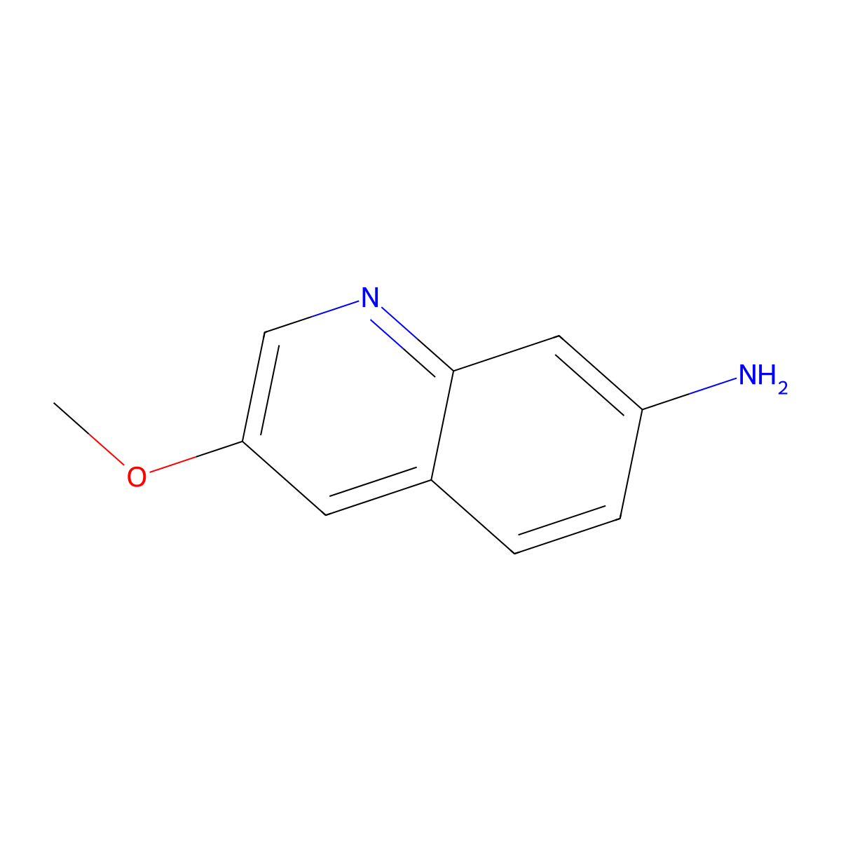 3-Methoxyquinolin-7-amine molecular structure, CAS 2225878-56-6