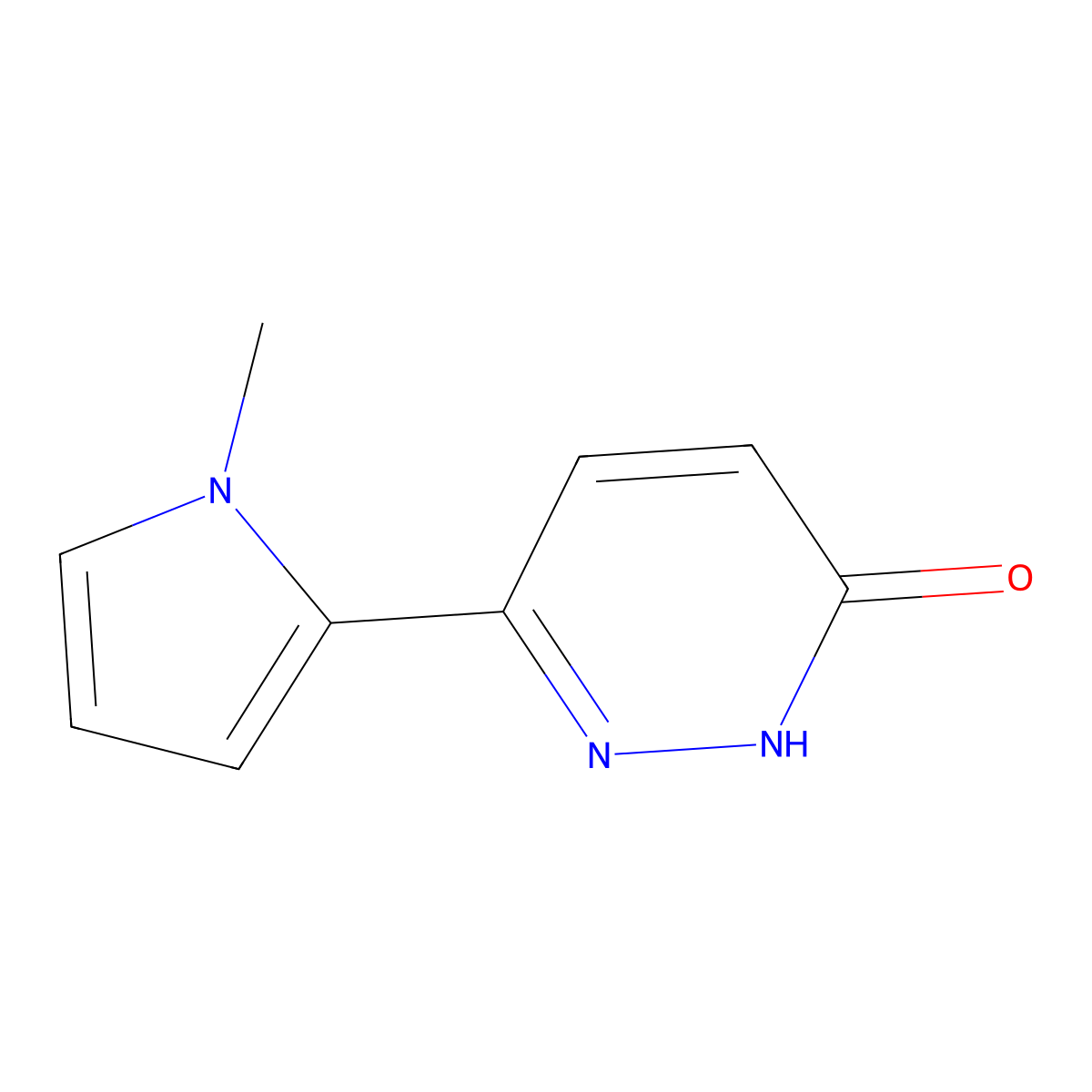 6-(1-Methyl-1H-pyrrol-2-YL)pyridazin-3(2H)-one molecular structure, CAS 2225878-66-8