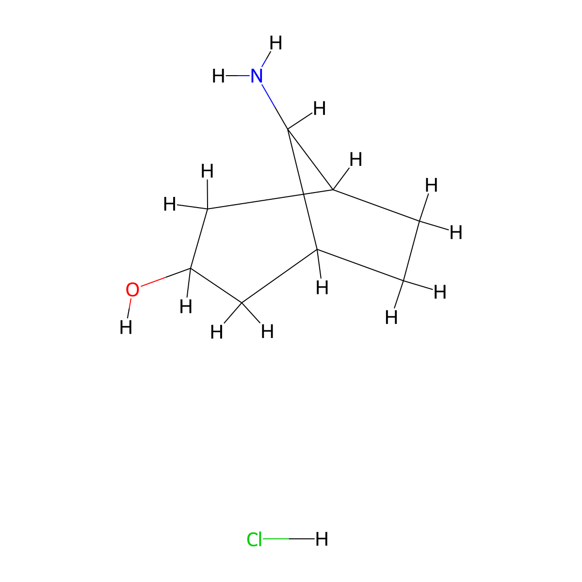 8-Aminobicyclo[3.2.1]octan-3-ol;hydrochloride molecular structure, CAS 2225879-30-9